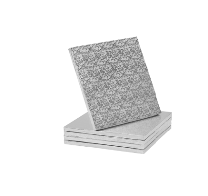 Obrázek CAKE DISC SILVER 25X25 H1,2 (10ks) 