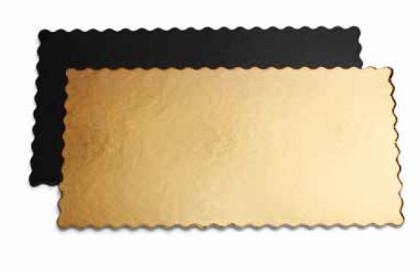 Obrázek PAPÍROVÝ TÁC ZLATÝ/ČERNÝ 30x40cm/2400gr (cca.35ks) (S)