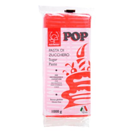 Obrázek POP SUGAR PASTE 1KG  FIRE RED