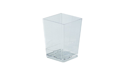 Obrázek TRANSP. GLASS SQUARE 120ML (100ks) (S)