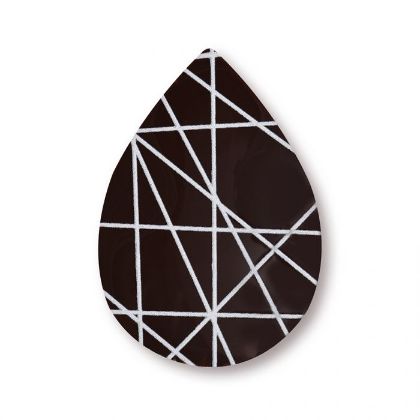 Obrázek DARK CHOC. WHITE STRIPED DROP L3 (180ks)