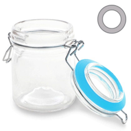 Obrázek ROUND GLASS SINGLE PORTION JAR (3 COL.)