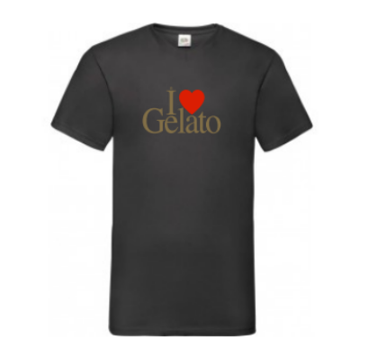 Obrázek TRIČKO ČERNÉ "XXL" I LOVE GELATO (CZ)