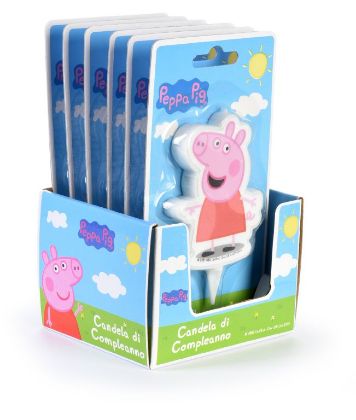 Obrázek SHAPED FLAT CANDLE PEPPA PIG (6ks)