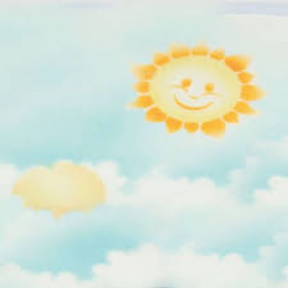 Obrázek ŠABLONA AIRBRUSH "SLUNCE A MRAKY" 