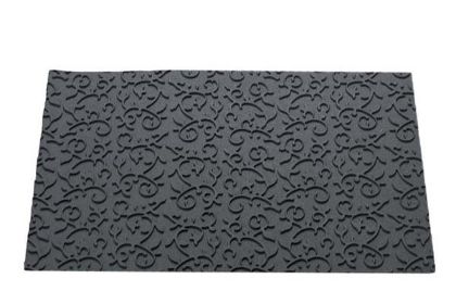 Obrázek TEX05 ARABESQUE - SILIKONOVÁ PODLOŽKA 25x18,5cm ČERNÁ