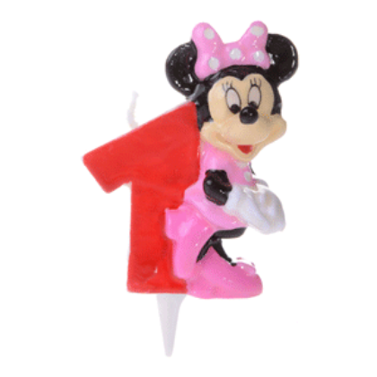 Obrázek MINNIE NUMERAL CANDLE NO.1