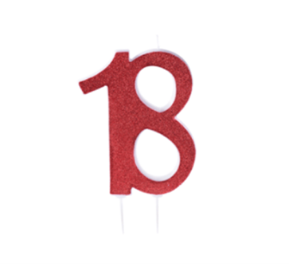 Obrázek 18 YEARS OLD RED CANDLE