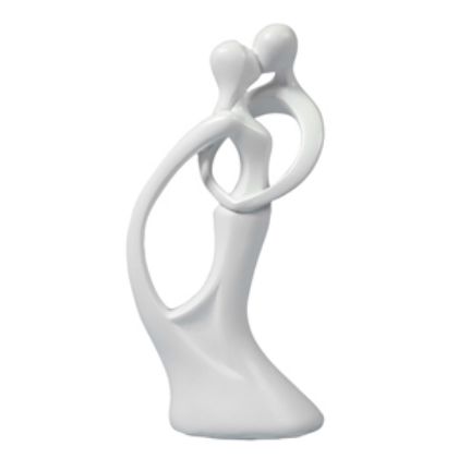Obrázek STYLISED WHITE WEDDING COUPLE (6 ks/bal)
