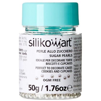 Obrázek Perličky stříbrné 50g WP01 ARGENTO 4mm