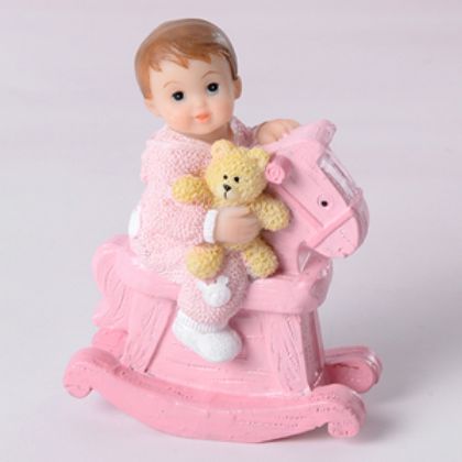 Obrázek BABIES ON ROCKING-HORSE GIRL