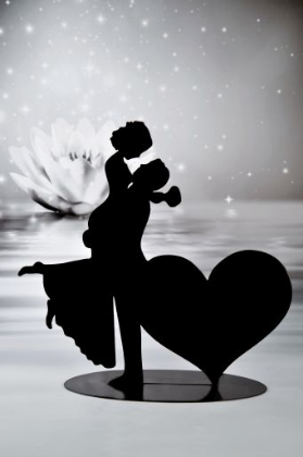 Obrázek WEDDING COUPLE W/ MT HEART