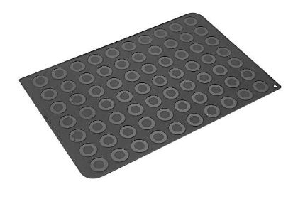 Obrázek SILIKONOVÝ PLÁT - 70ks Macarons - 60x40cm (Black)