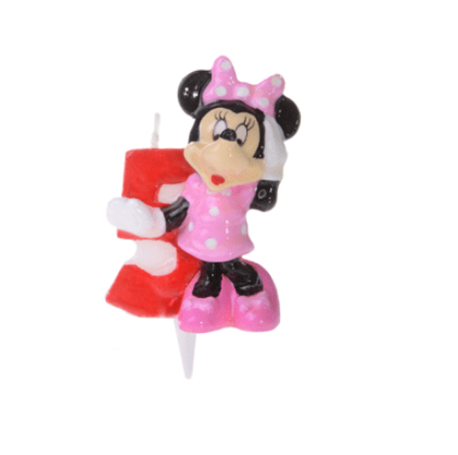 Obrázek MINNIE NUMERAL CANDLE NO.5