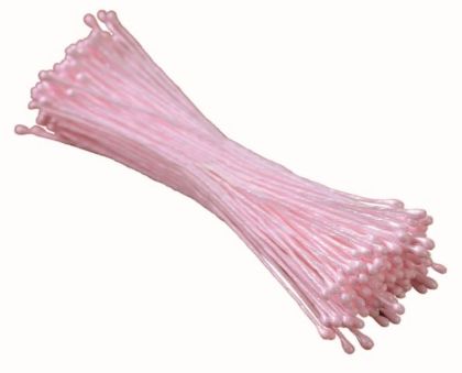 Obrázek Pestík 144ks (malé, perleťové, růžové)