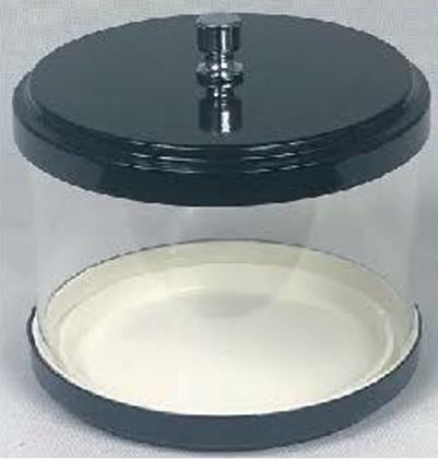 Obrázek ZASOBNÍK KULATÝ Ø20cm, výška 16cm - BLACK