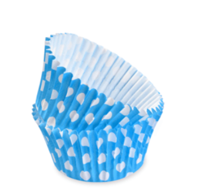 Obrázek BAKING CUPS D7CM LIGHT BLUEPOIS (50 PCS)(MAMI)