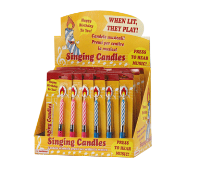 Obrázek MUSICAL CANDLE HAPPY BIRTHDAY