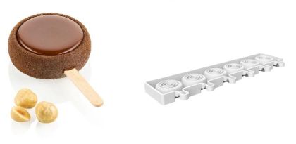 Obrázek SET 2 - SILIKONOVÉ FORMY - GEL017M SUN ø 54 + 100 STICKS + TRAY