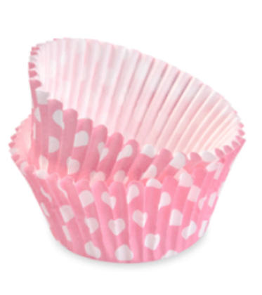 Obrázek BAKING CUPS D7CM PINK POIS (50 PCS)(MAMI)